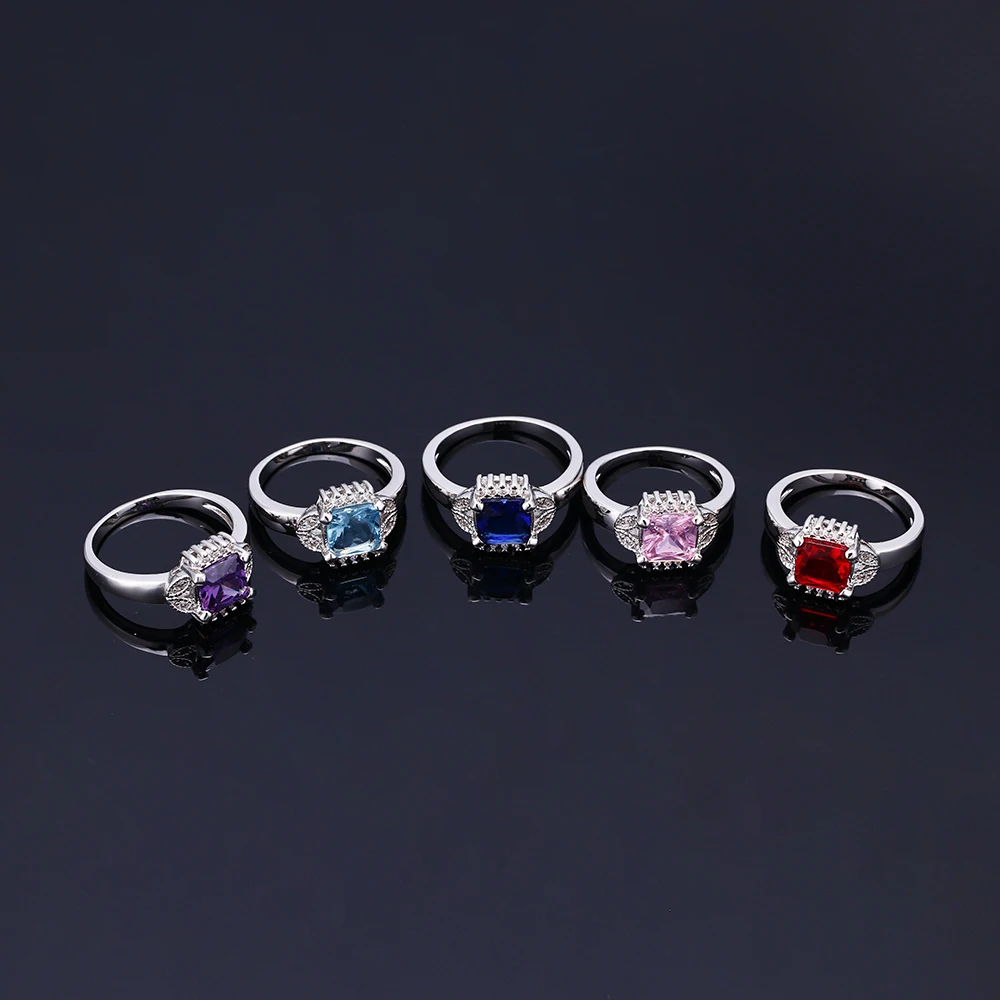 KAMERAON Fashion Jewelry Zirconia Ring Women Love Finger Anel Mood Wedding Delicate Rings Engagement Promise | Украшения и