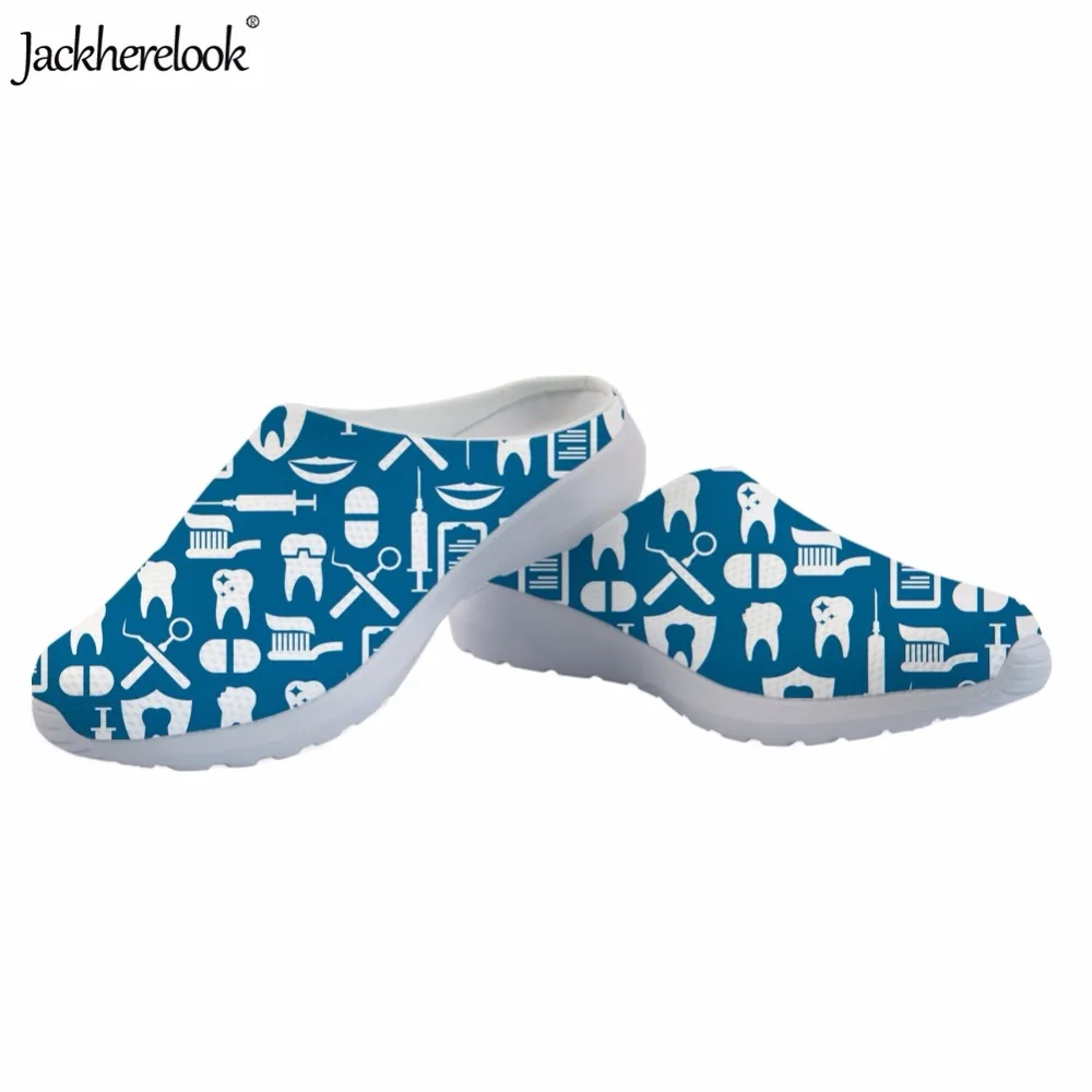 Jackhereluk/женские летние пляжные сандалии синего цвета женские тапочки с рисунком