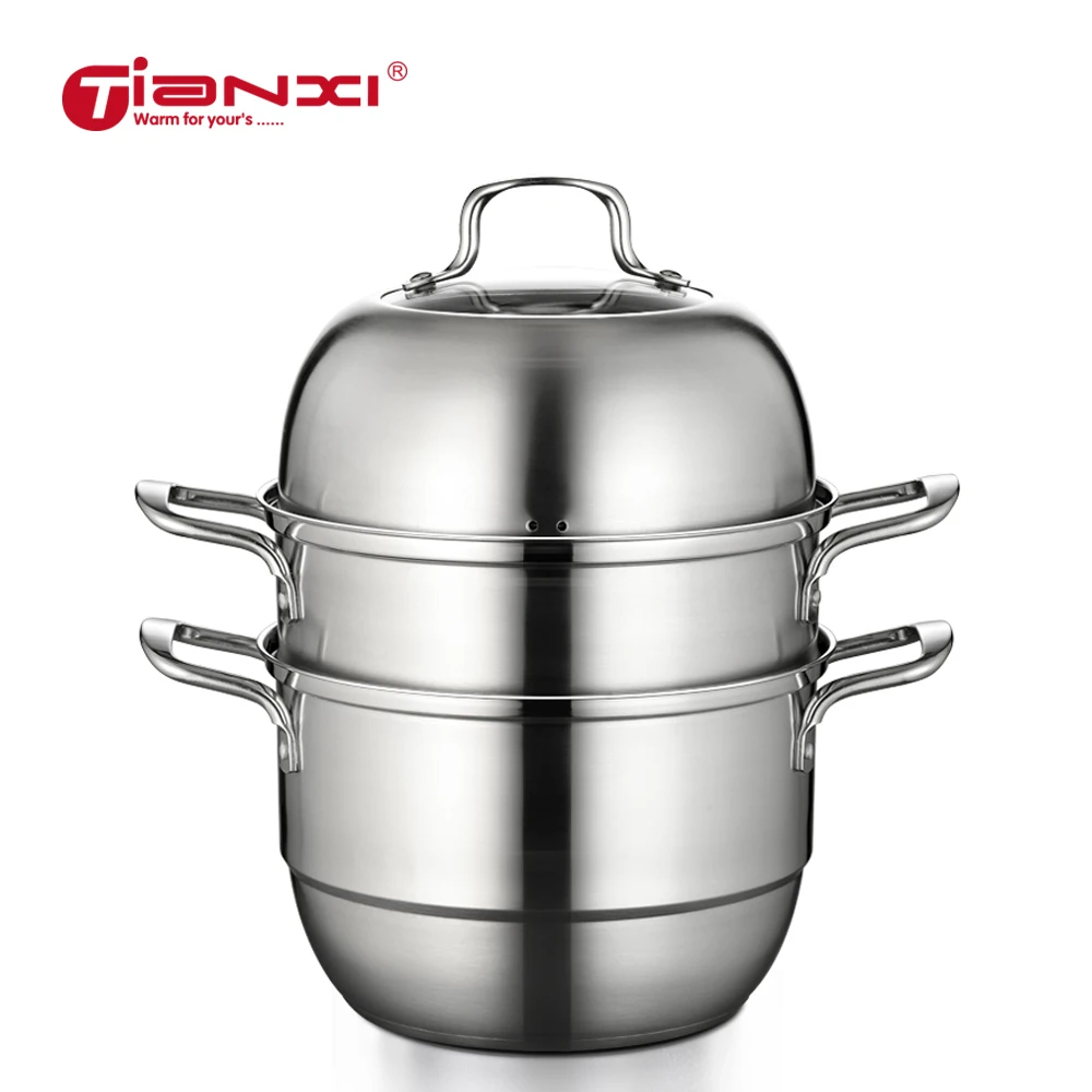 26 см Пароварка для одежды Бамбуковая двойные котлы пароварка соединение дном