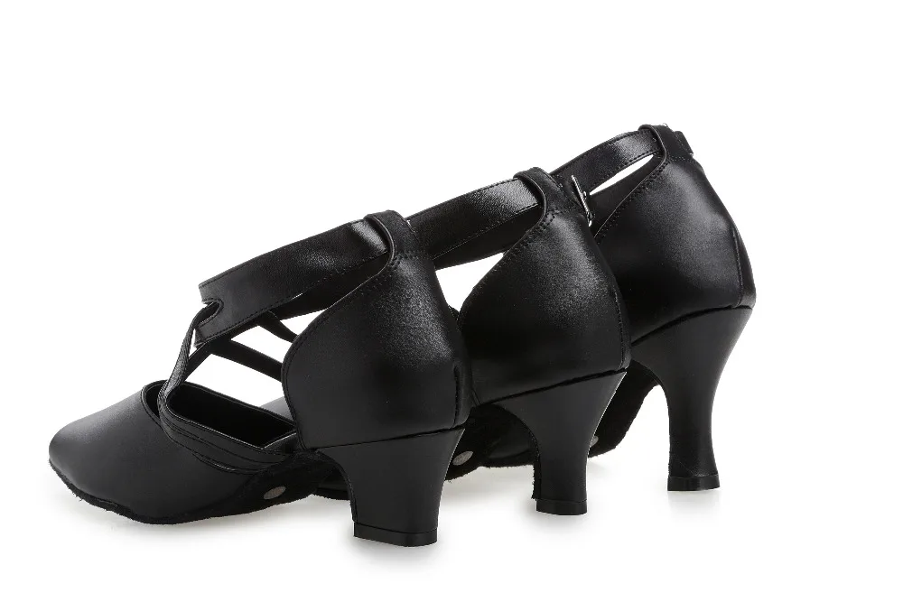 Женские туфли для латиноамериканских танцев бальные из натуральной кожи сальсы