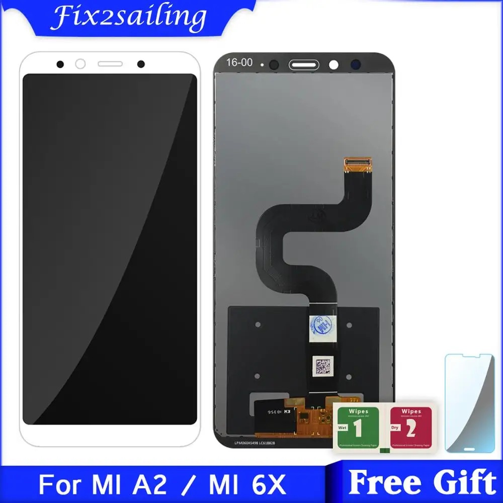 Новый ЖК дисплей для Xiaomi Mi 6X MI6X + сенсорный экран в сборе A2 MIA2 протестированный