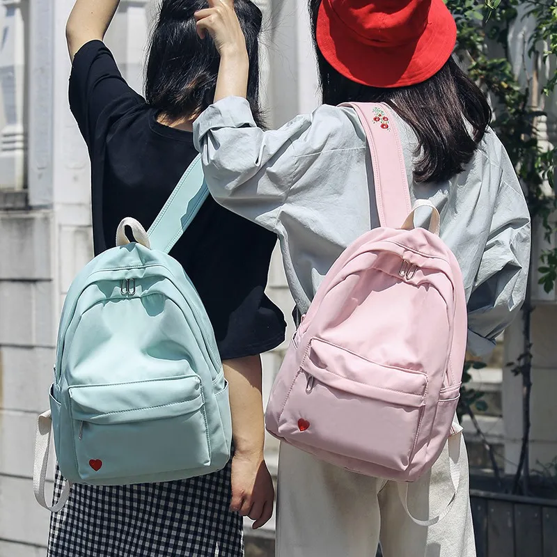 Школьный ранец для молодых подростков повседневный женский рюкзак с цветочной