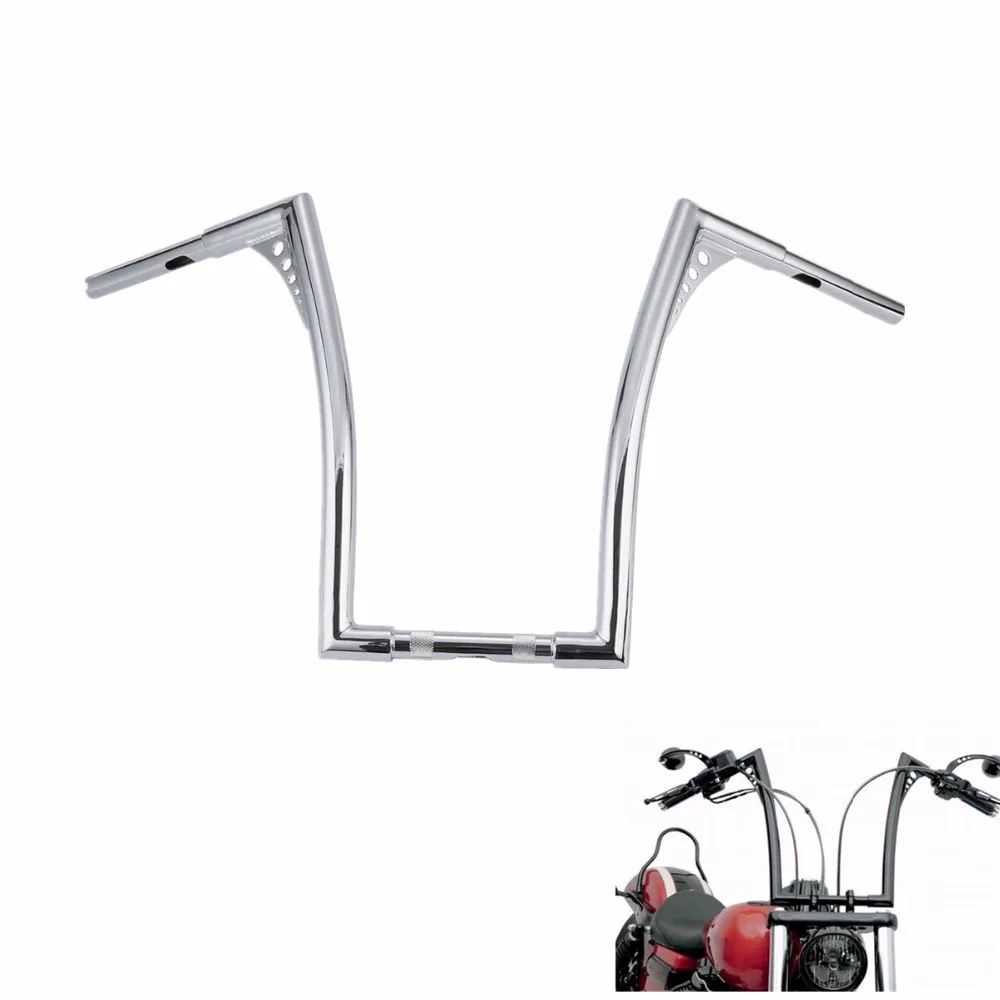 МОТОЦИКЛ хром Fat 1 'ཎ&quot Rise Ape вешалка руль для Harley Softail стандарт fxst FLST|Руль