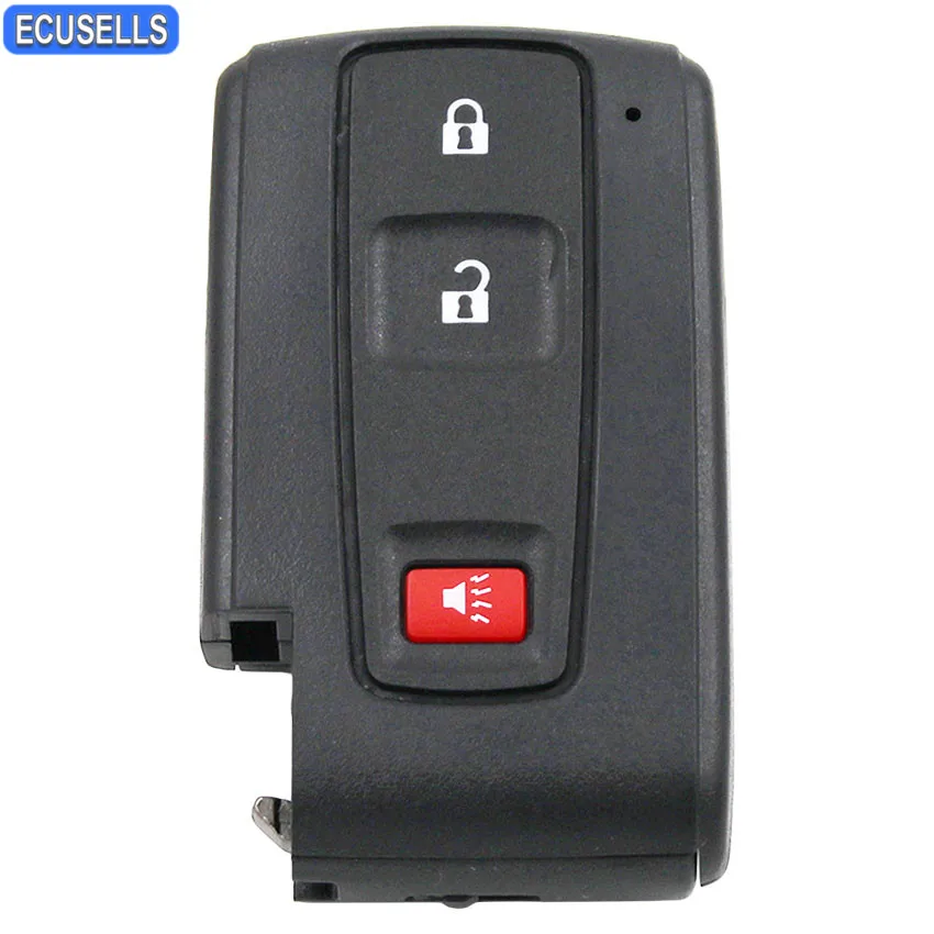 Чехол для смарт ключа с 3 кнопками чехол 2 + 1 (паника) Toyota Prius 2004 2009 Corolla Verso Camry|key