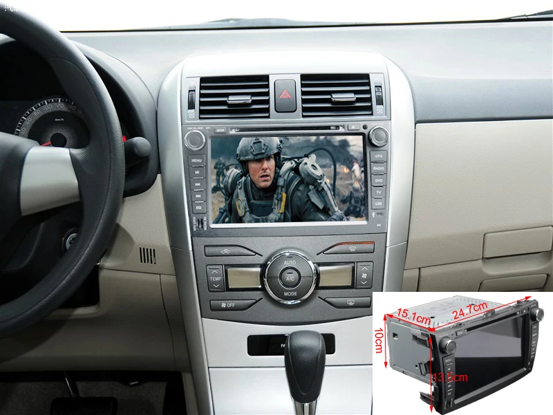 8 &quotAndroid 1 OS автомобильный dvd плеер для Toyota Corolla 2006 2011 GPS Nav Радио Стерео Bluetooth Wifi 3G