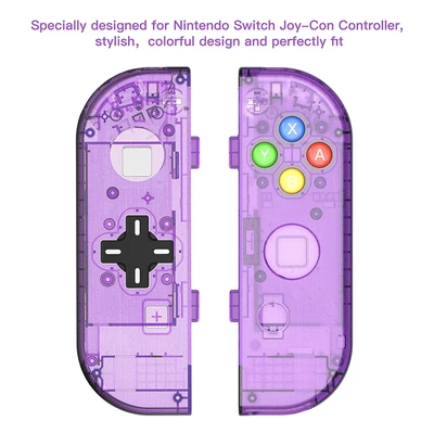 D-PAD дизайн прозрачный для Nintendo Switch Joy-con L R контроллер Джойстик Корпус Корпуса DIY
