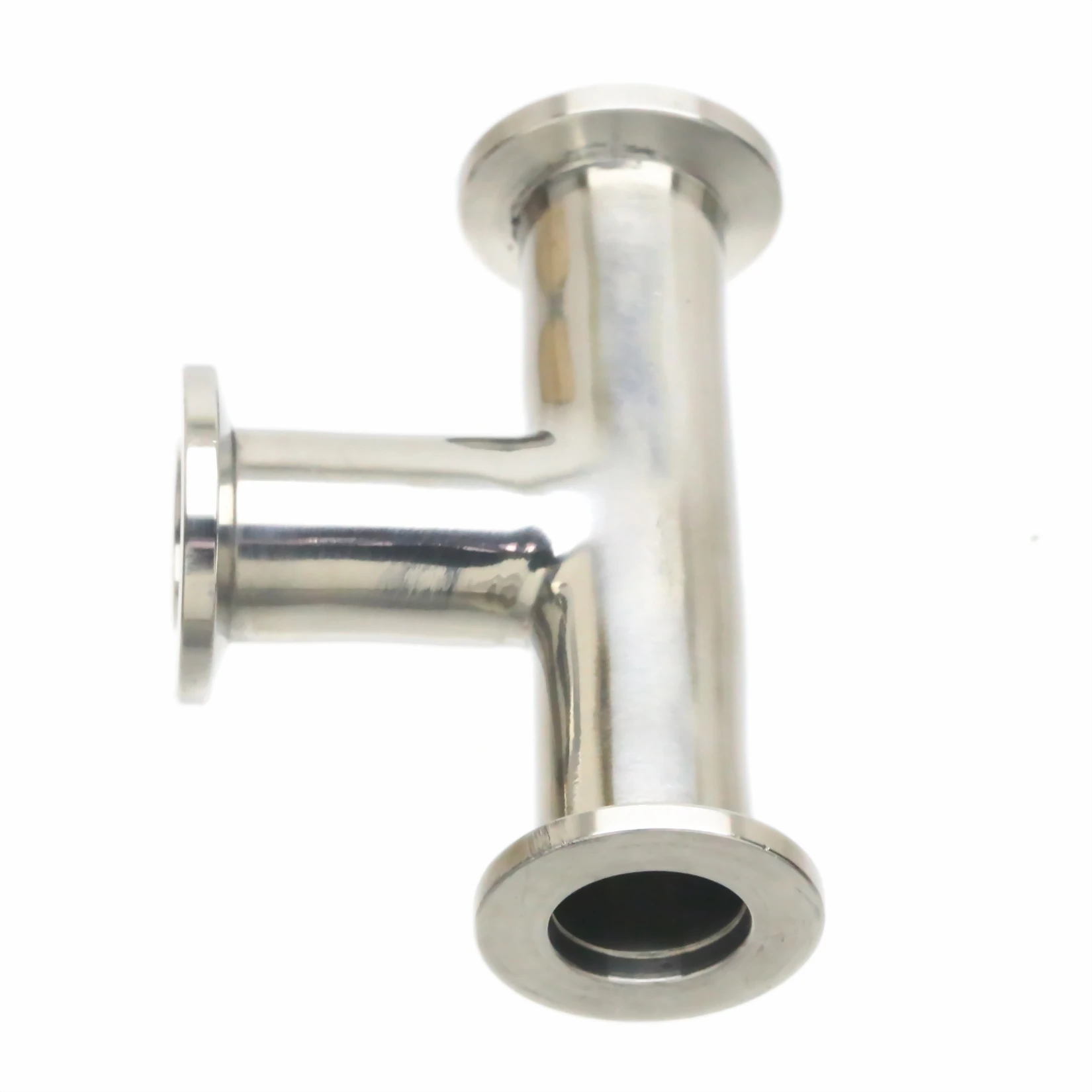 Женский тройник 3 сторонний адаптер типа T все концы фланцевый вакуумный фитинг