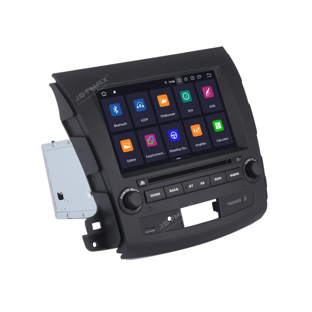 JSTMAX Android 9 0 автомобильный dvd-радио мультимедийный плеер 4 Гб + 64 ГБ для Mitsubishi Outlander