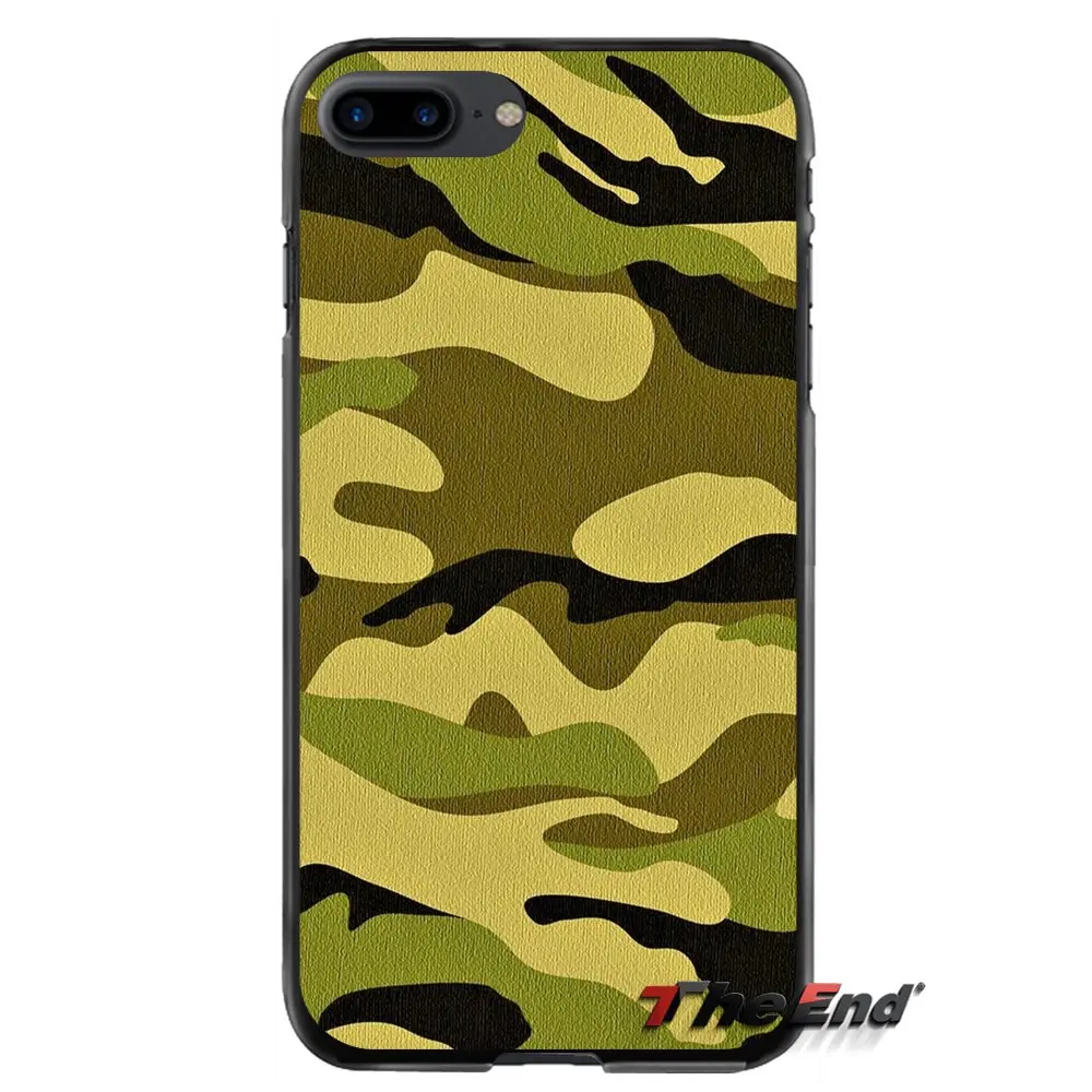 Для Apple iPhone 4 4S 5 5S 5C SE 6 S 7 8 Plus X iPod Touch камуфляж аксессуары телефон