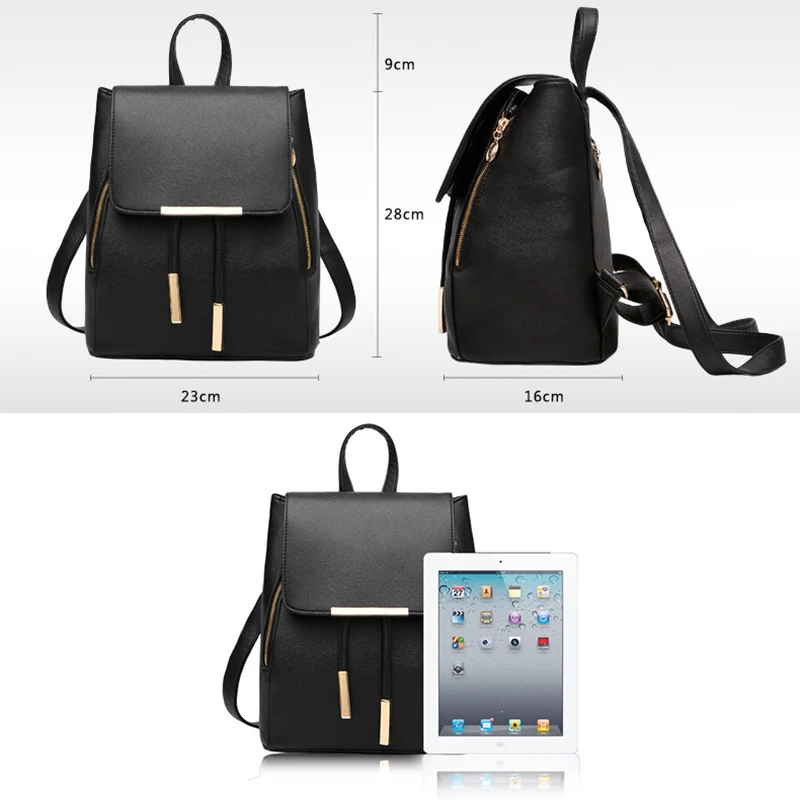 Женский кожаный рюкзак mochila escolar feminina sac a dos femme в Корейском стиле 2019|Женские