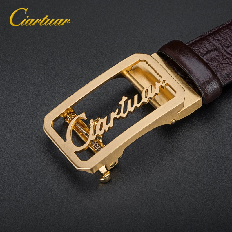 Роскошные дизайн для мужчин's ремни мелко выделанной пряжкой Ремни из воловьей