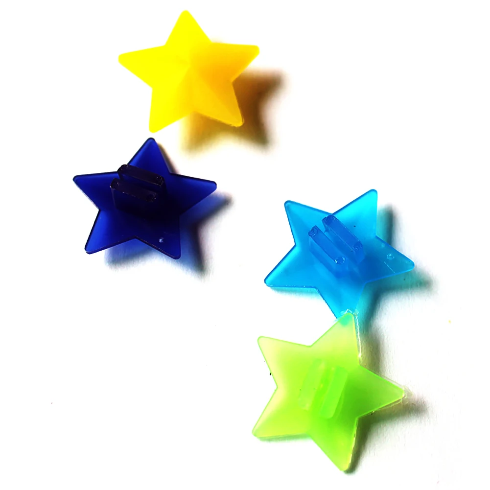 36pcs/bag Bike Wheel Spoke Colorful Star Decor Reflector Bicycle Reflective Safe Warning light | Спорт и развлечения