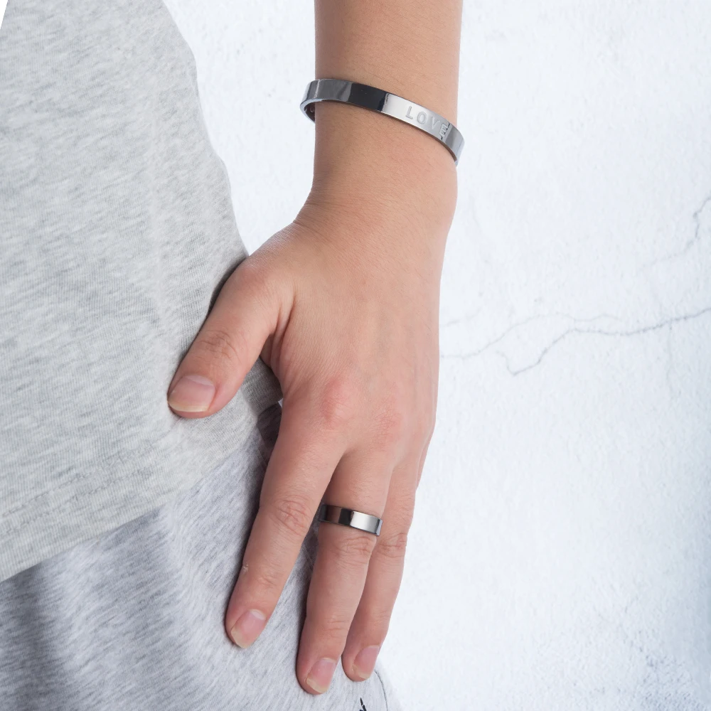 Магнитный медный браслет Vinterly кольца для мужчин и женщин черная манжета