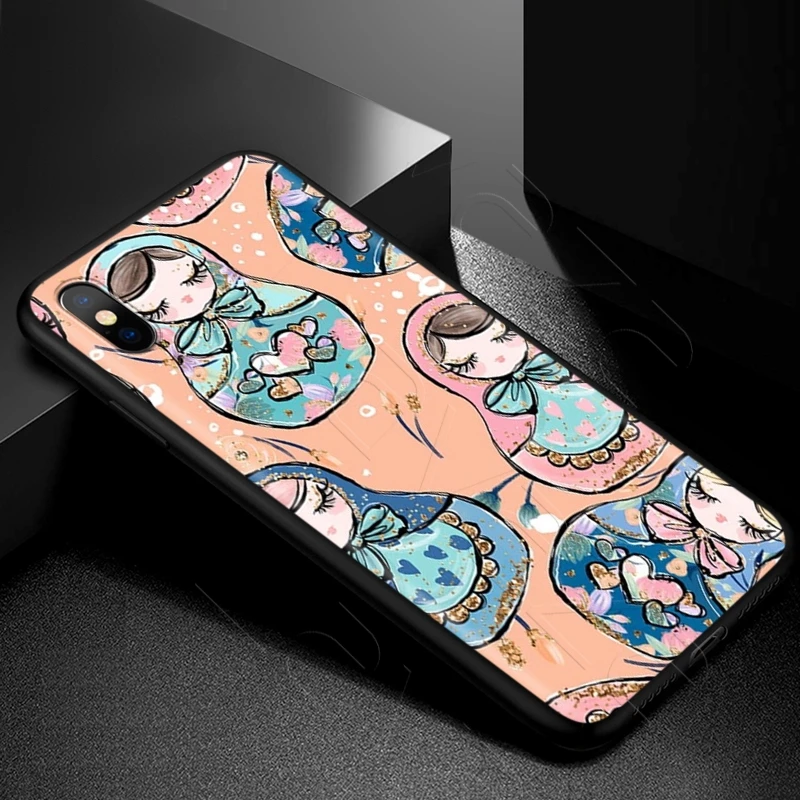 Lavaza Cute Russian Dolls Matryoshka Case for iPhone 11 Pro XS Max XR X 8 7 6 6S Plus 5 5s se |