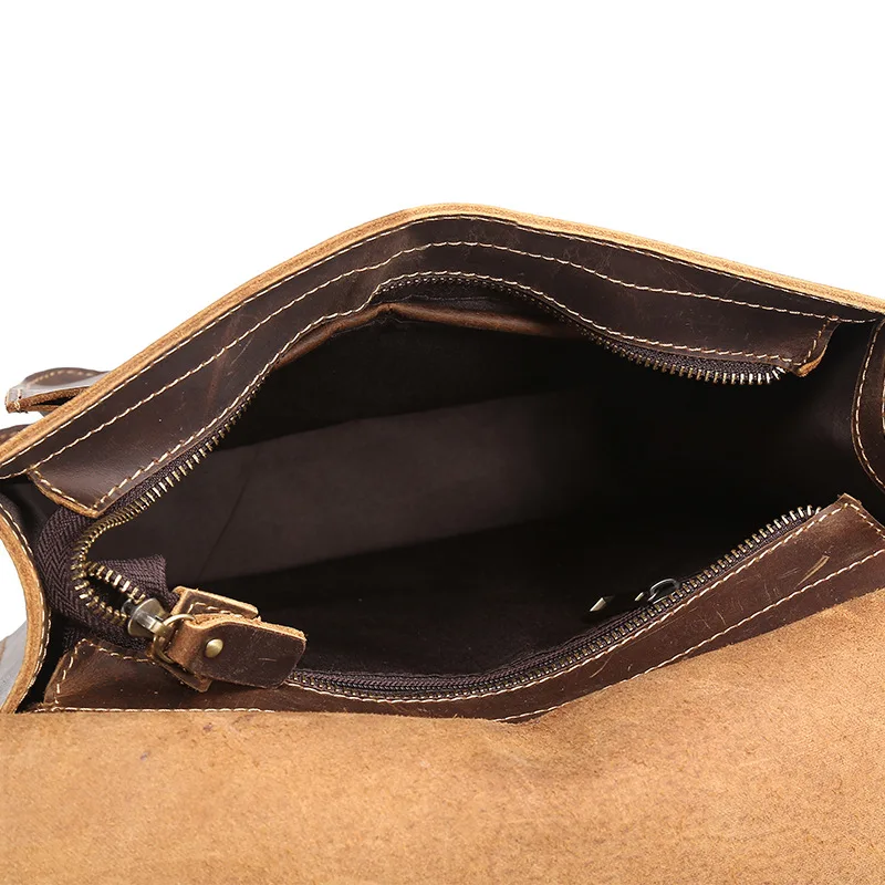 Рюкзак унисекс из натуральной кожи винтажный дорожный ранец воловьей Крейзи