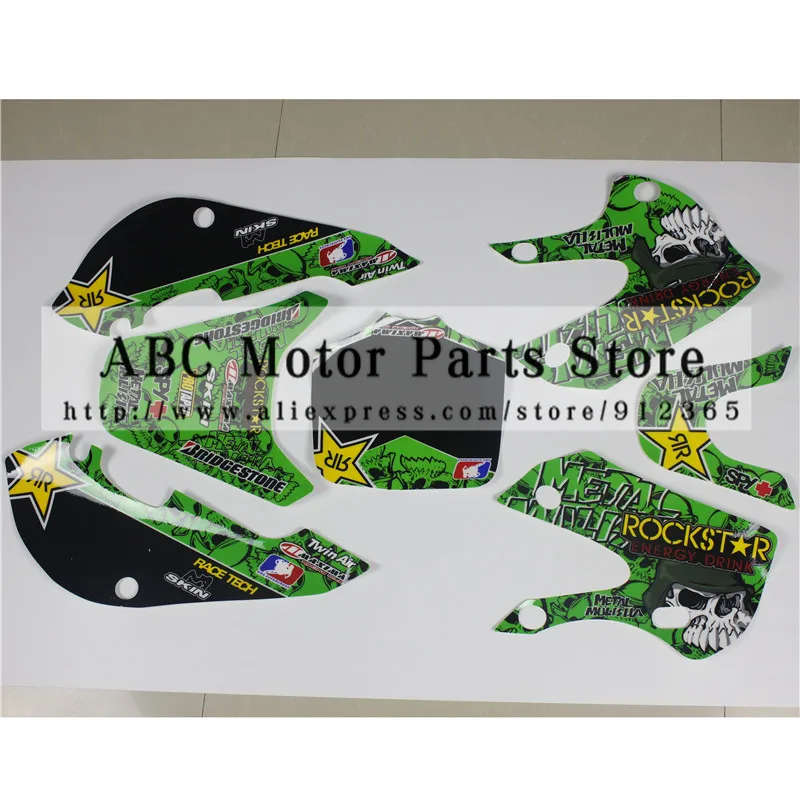 Наклейки 3M графические для 02 08 KLX110 KX65 DRZ110 велосипед внедорожник Мотокросс 3|3m