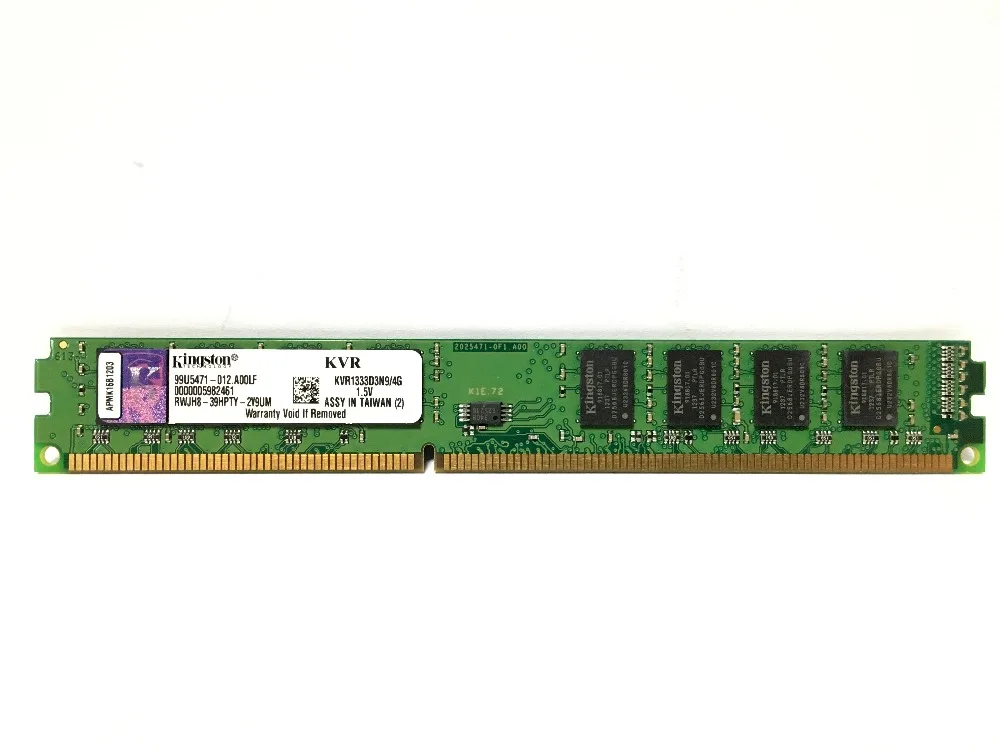Оперативная память Kingston для ПК модуль памяти настольного компьютера DDR3 2 Гб 4 8 PC3