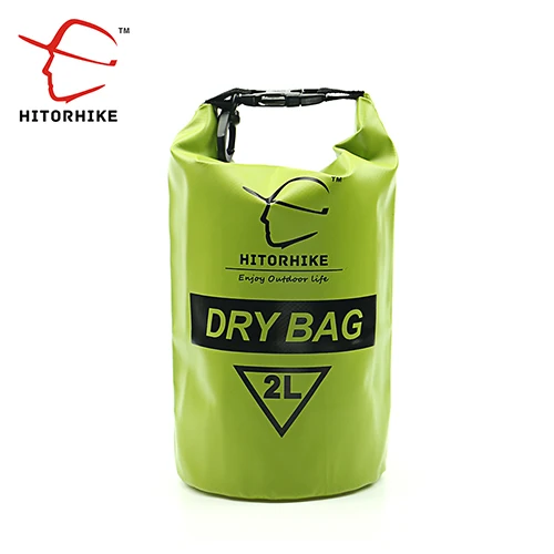2L GREEN Hitorhike Сверхлегкий плавательный мешок сухой 6 цветов Открытый Нейлон Каякинг речной хранения дрейфующих ПВХ водонепроницаемый Рафтинг сумка 2L 5L - Цвет: 2L GREEN