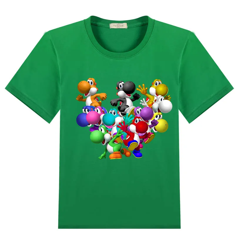 От 3 до 12 лет 2019 новая детская футболка с 3D рисунком yoshi для мальчиков одежда