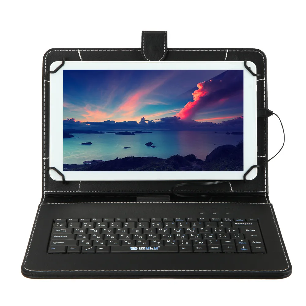 Русская клавиатура Беспроводная В клавиатуры Bluetooth Чехол для 10 &quotTablet PC Pad iRULU 2016