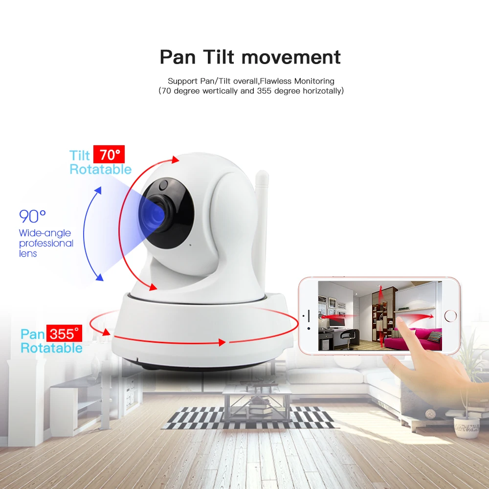 Skyevision дома безопасности IP Камера Wi Fi Беспроводной мини сети наблюдения 1080 P