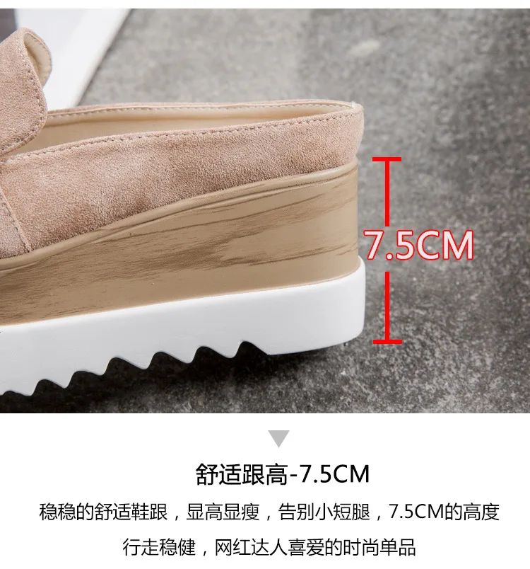 Корейский Slingback мюли для женщин завязанный бант клинья туфли без каблуков шлёпанцы для женщин квадратный носок мокасины на танкетке Платформа bullock обувь pantufla2019