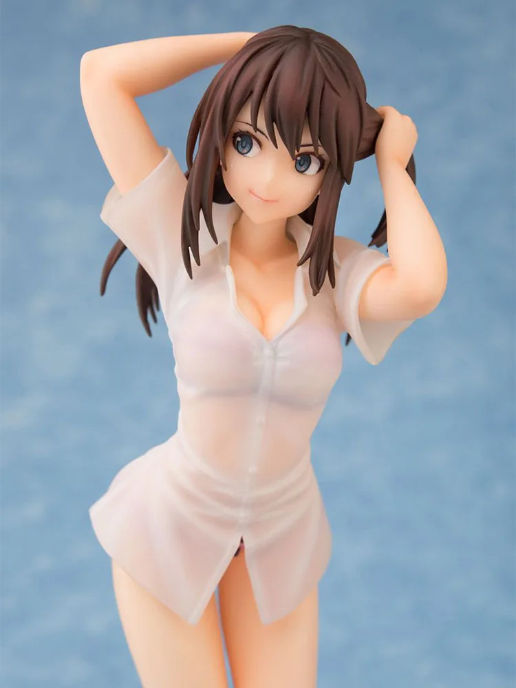 Аниме забавные Рыцари Seiren Hikari Tsuneki Button Shirt Ver. ПВХ фигурка 18 см Аниме Сексуальная девушка фигурка модель игрушки сексуальная фигура