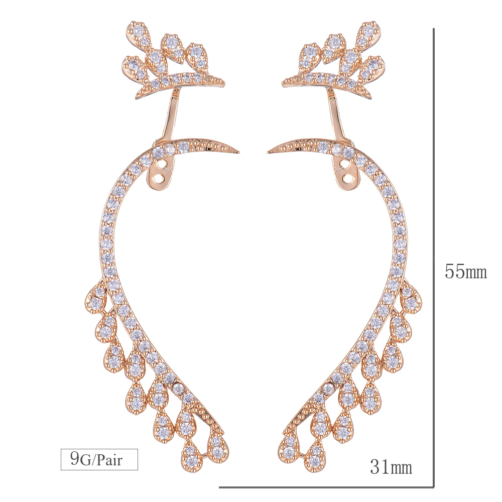 

SisCathy Luxury Full Cubic Zirconia Earrings Charms Gold Stud Statement Earrings For Women Ear Jewelry Accessories