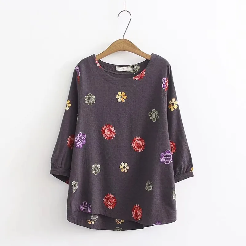 2018 New Summer Women Cotton linen short sleeve T shirt Loose Casual o-neck T-shirt Girl female plus size oversized | Женская одежда