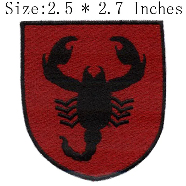 

НАШИВКА СО скорпионом 2,5 "Широкая вышивка для ленты-вышивка/составного шитья/stichpackung landschaft