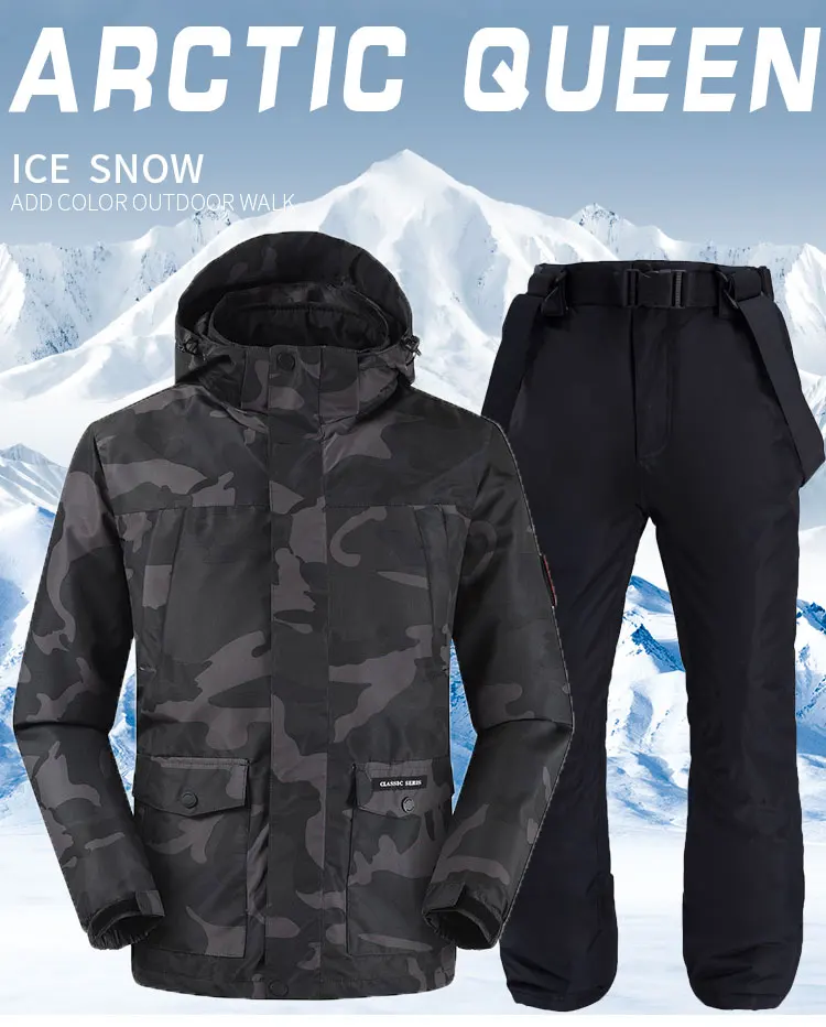 Snowboarding Jacket Skiing Jackets Men Very Warm Windproof Waterproof Snow outdoor Winter ski Clothes Pri