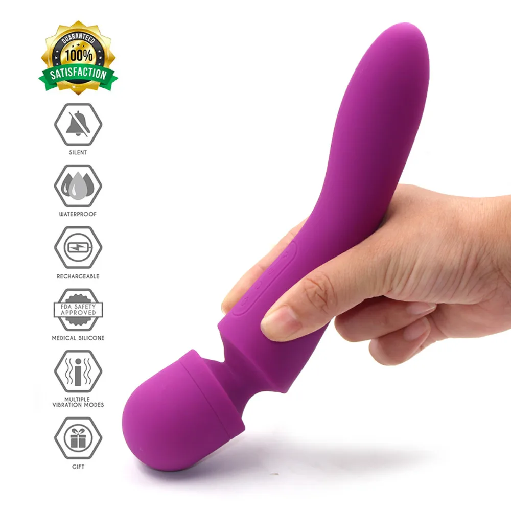 USB нагревательный вибратор ручной Persona Wand Вибратор Кролик G spot Dlido массажер