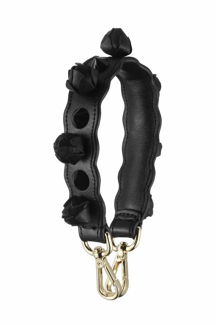 black gold buckle Новинка, модные классические разделенные кожаные шпильки с коротким ремешком, цветочные ремешки, популярные и шикарные необходимые женские ремни на плечо, qn238 - Цвет: black gold buckle