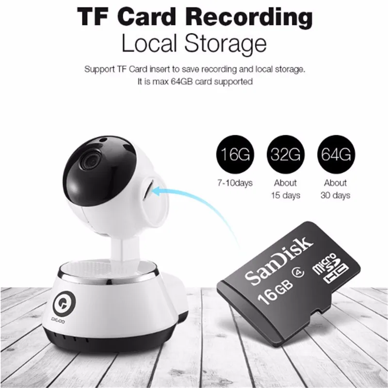 DIGOO BB-M1 домашняя ip-камера безопасности 720P Беспроводная Смарт WiFi камера Wi-Fi аудио запись наблюдения детский монитор HD CCTV Камера