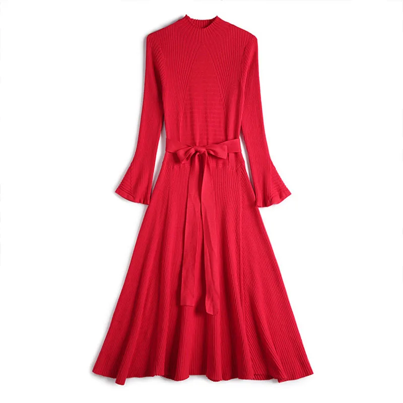 Платье Для женщин зимние платье макси 2018 новые элегантные офисные Длинные платья