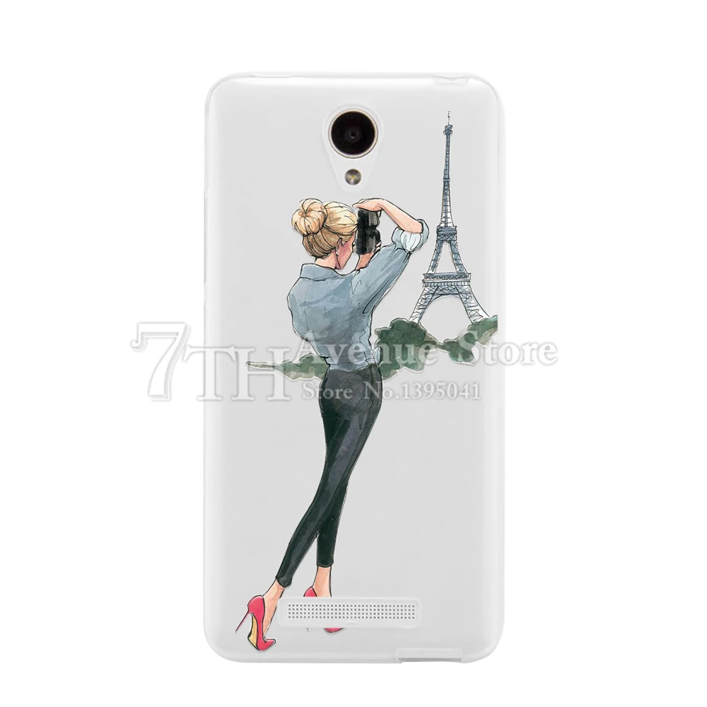 Модный мягкий чехол из ТПУ для Xiaomi Redmi Note 2 Прозрачный силиконовый телефона Hongmi Note2