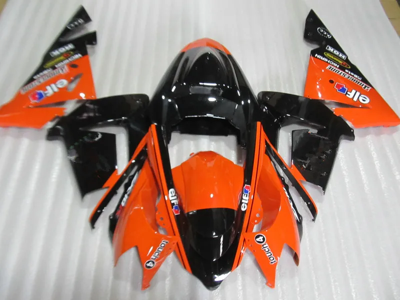 High Quality Plastic Fairing Kits For Kawasaki ZX10R 2004 2005 NINJA ZX 10R 04 05 Orange Black Bodywork Fairings Set SZ68 | Автомобили и