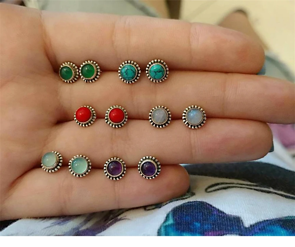 8 пар/компл. Boho слон серьги в виде Луны и звезды для Для женщин Boucle D'oreille ювелирные изделия в богемном стиле сердце Стад Серьги капли Brincos