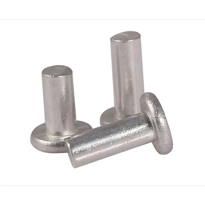 

GB109 Flat Head Aluminum Rivet Aluminum Rivet Solid Rivet Hand Tapping Rivet M3 M4 M5 M6 100 Pcs