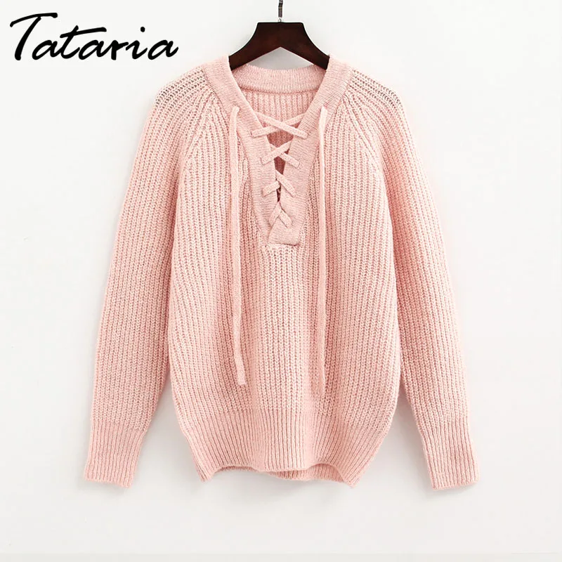 Thick Winter Sweater Women Pullover Knitted Sexy Sweaters And Pullovers Long Sleeve Women's Knitwear Warm | Женская одежда