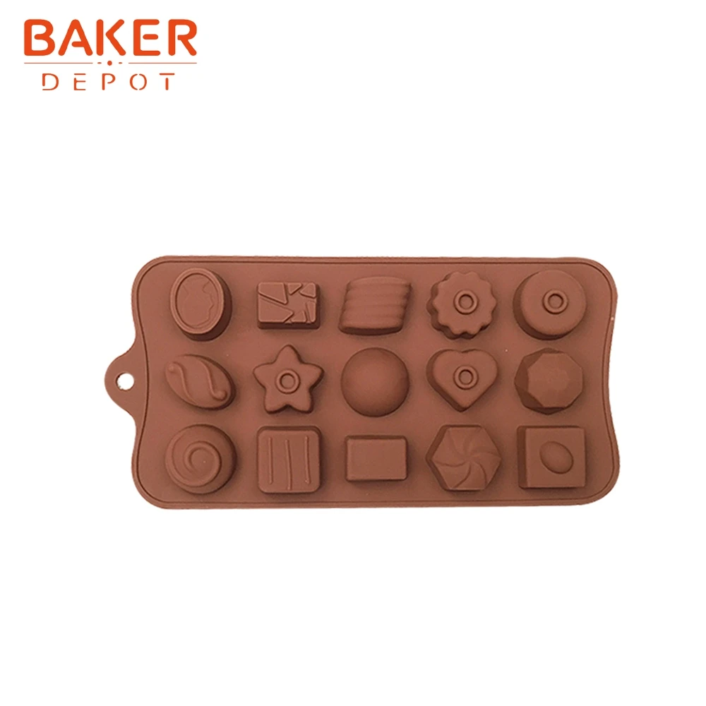 BAKER DEPOT силиконовая форма для шоколада выпечки Конфета Сладкая желе мыла льда