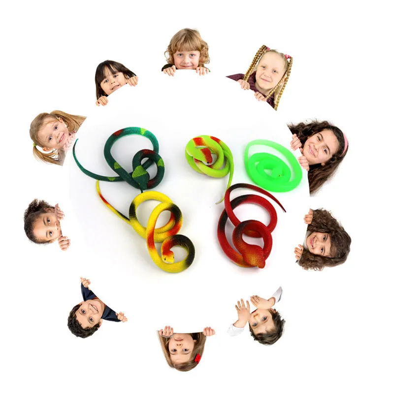 

The stall selling toys wholesale rubber snake simulation simulation animal toy snake scare tricky toys