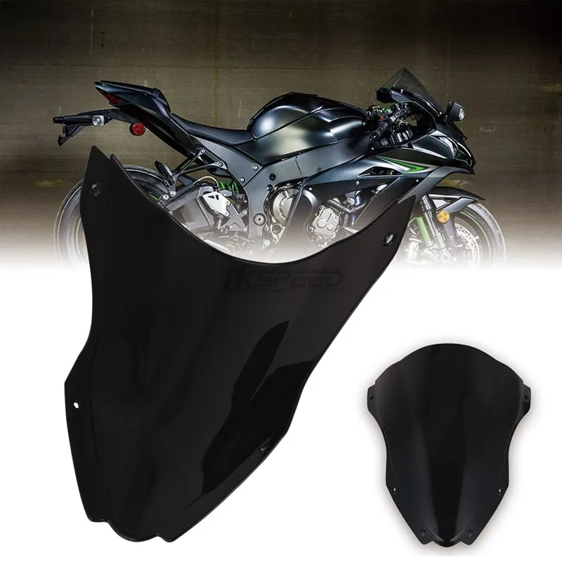 Мотоцикл ветровое стекло ABS дефлекторное лобовое для Kawasaki ZX10R ZX 10R 2016 2017 2018 Double