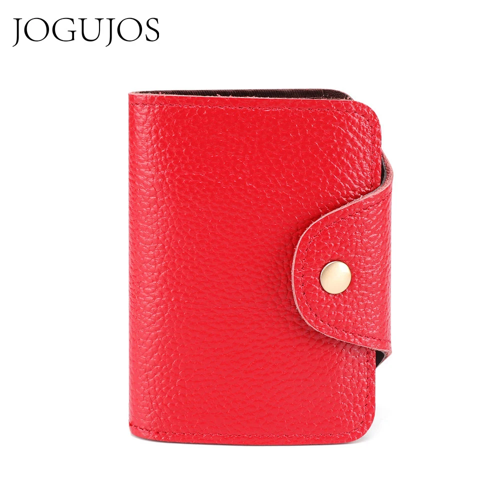 JOGUJOS 2020 кошелек унисекс из натуральной кожи Женский Мужской Rfid держатель для