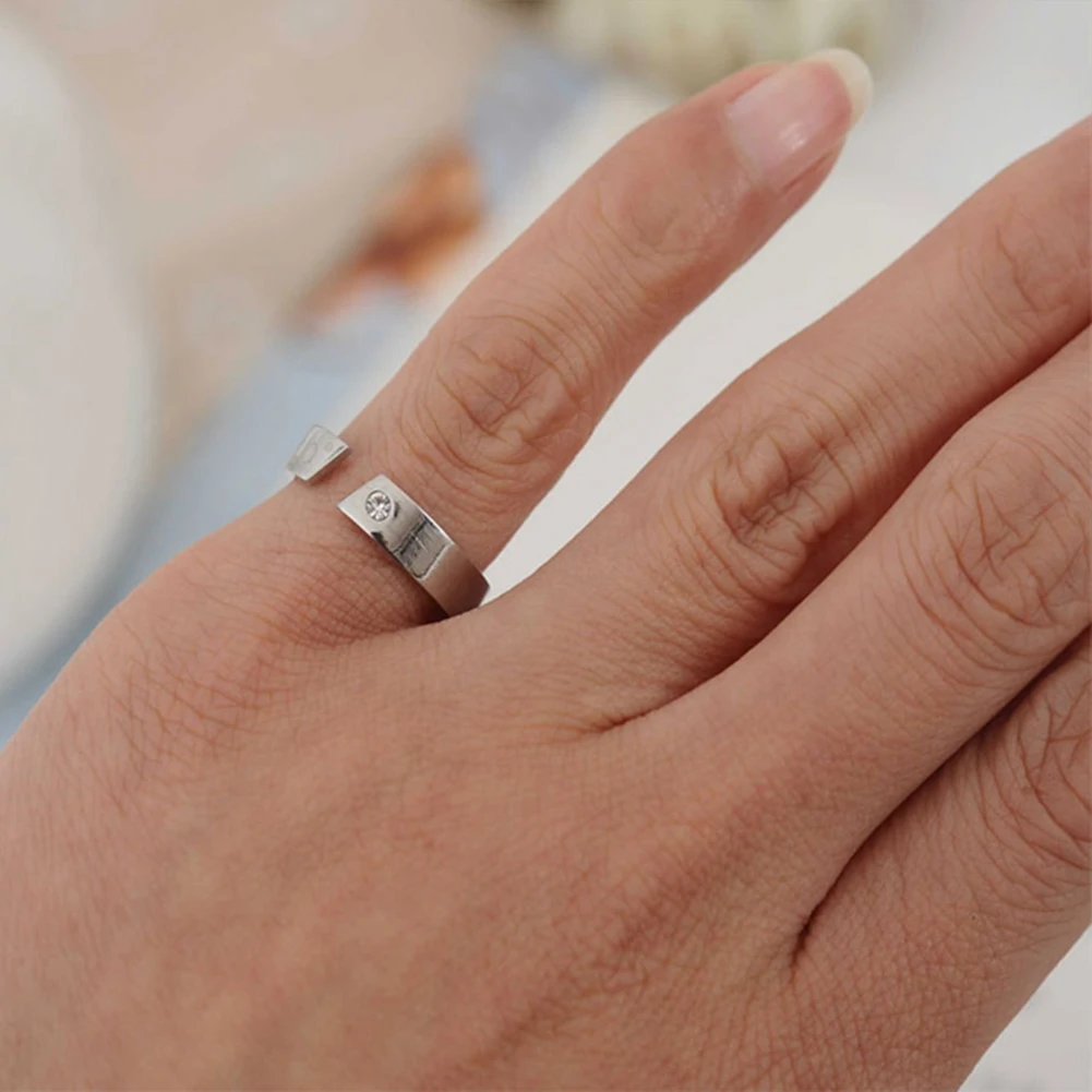 Магнитное кольцо из нержавеющей стали анти храп Акупрессурная терапия помощь