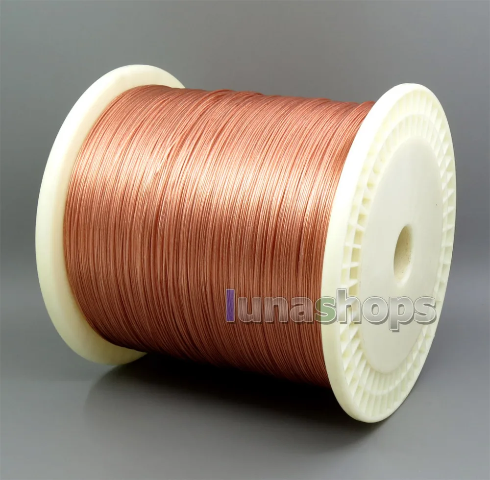 LN005622 Экстремальный мягкий чистый 7N OCC сигнал PU наушники кабель для наушников 20*0 05