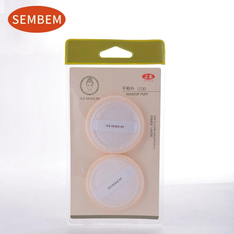 SEMBEM 2 шт. хлопковый косметический порошок мягкий круглый спонж для макияжа
