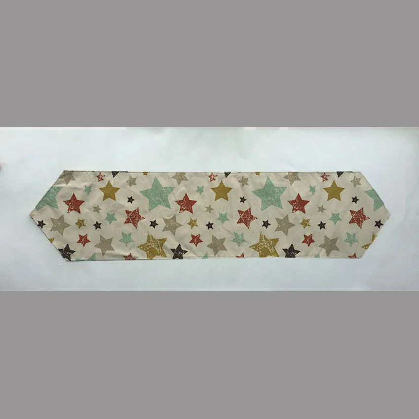 

New fashion Foreign cabinet table runner Mediterranean style home decoration 100% linen table flag anchors stripe table runner