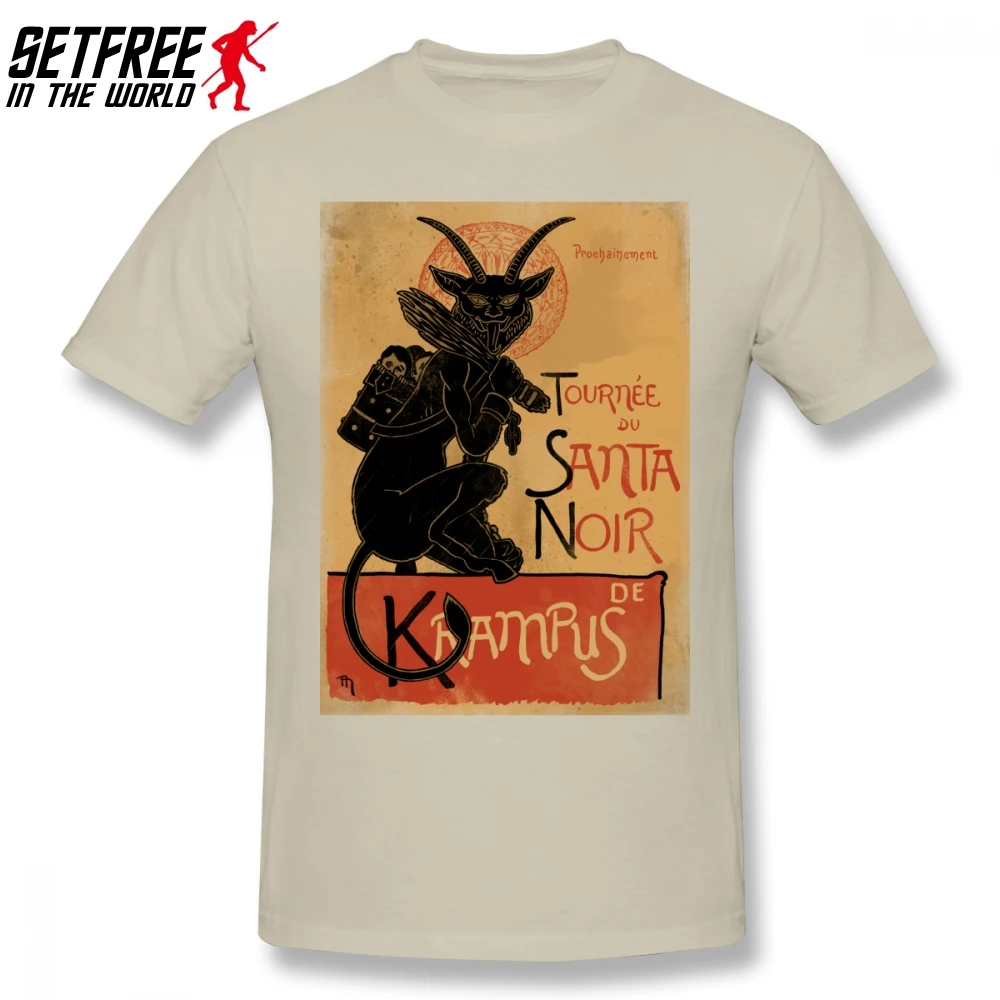 Merry Krampus для мужчин футболка мода случайный 4XL 5XL 6XL хлопок короткий рукав на заказ Забавные футболки - Цвет: Хаки