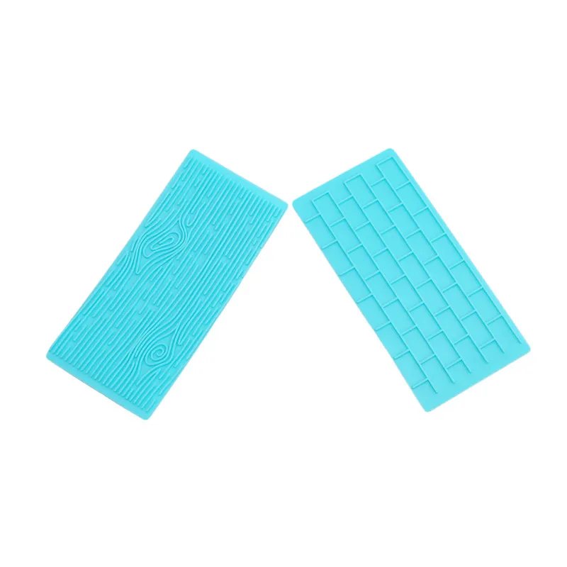 2pcs/pack Texture Silicone Mold Of Tree Bark + Brick Wall Mat Fondant Cake Decorating Tools Bakeware | Дом и сад